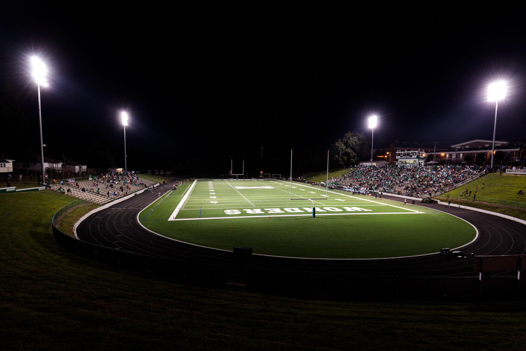 The A.L. Brown Wonders host the Gastonia Ashbrook Greenwave on a brand new field in their season opener.